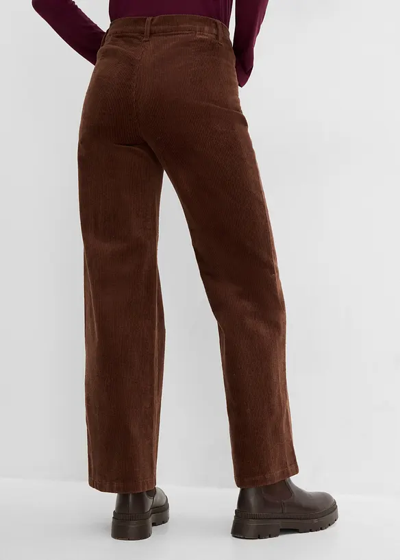 Manchesterbyxa i bomullsstretch, bonprix