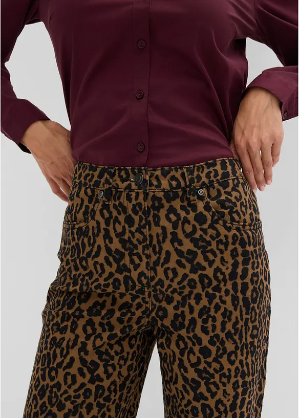 Byxa i bomullsstretch, bonprix