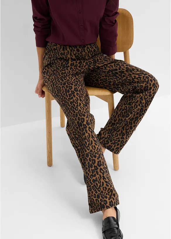 Byxa i bomullsstretch, bonprix