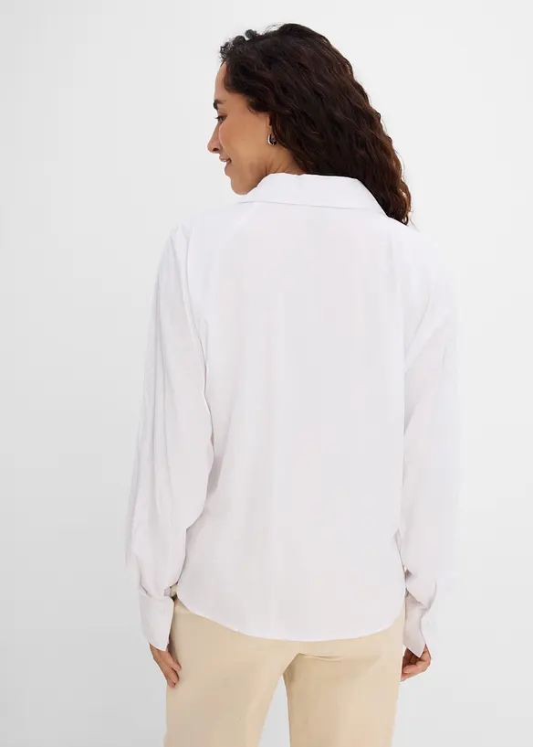 Blus i mjuk viskos, bonprix