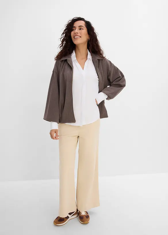 Blus i mjuk viskos, bonprix