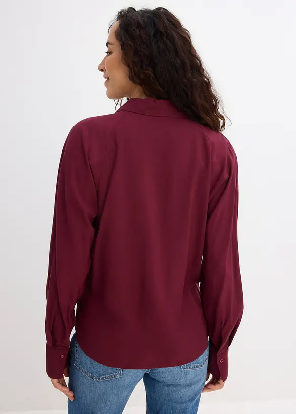Blus i mjuk viskos, bonprix