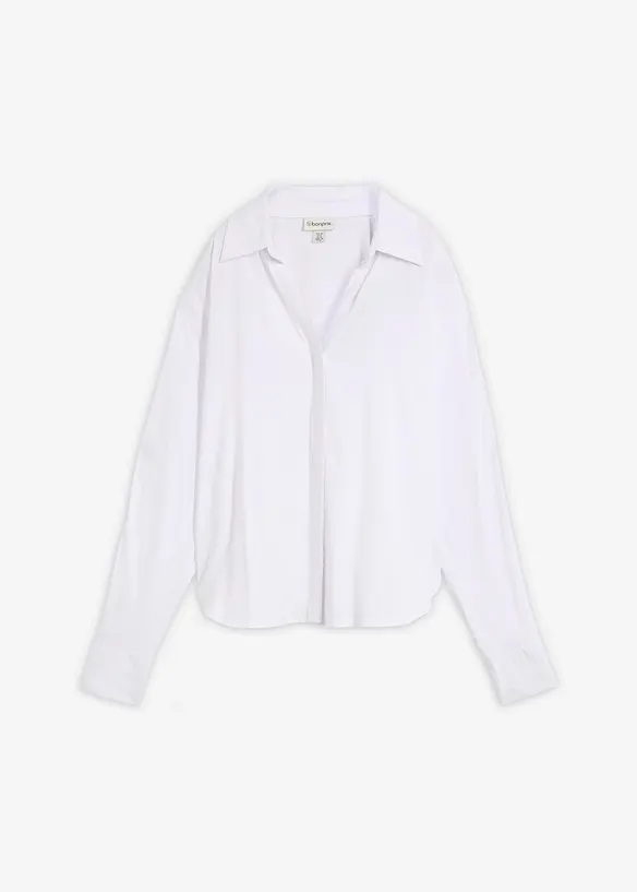 Blus i mjuk viskos, bonprix