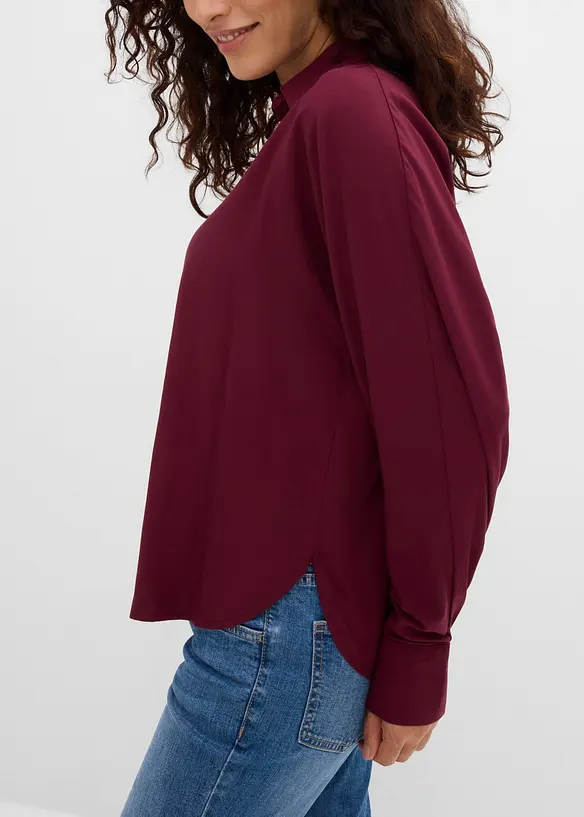 Blus i mjuk viskos, bonprix