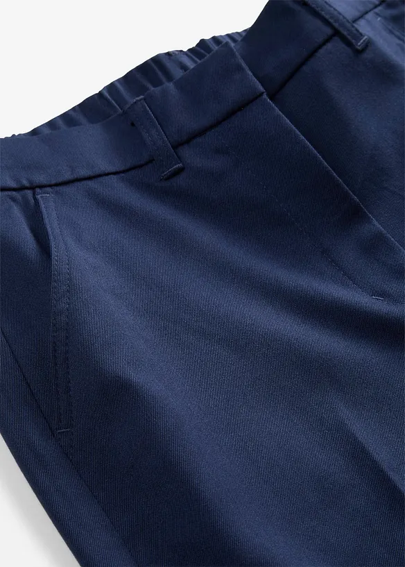 Byxa i materialmix med yllelook, bonprix