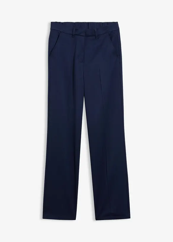 Byxa i materialmix med yllelook, bonprix