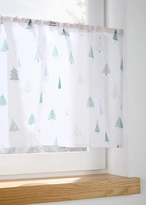 Caf&eacute;gardin med &aring;tervunnen polyester, bonprix