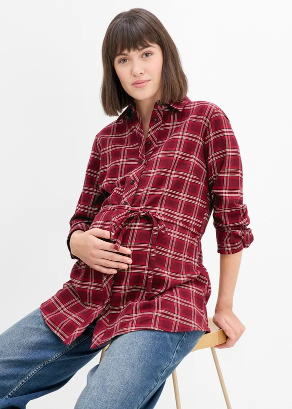 Mammablus av mjuk bomullsflanell, bonprix