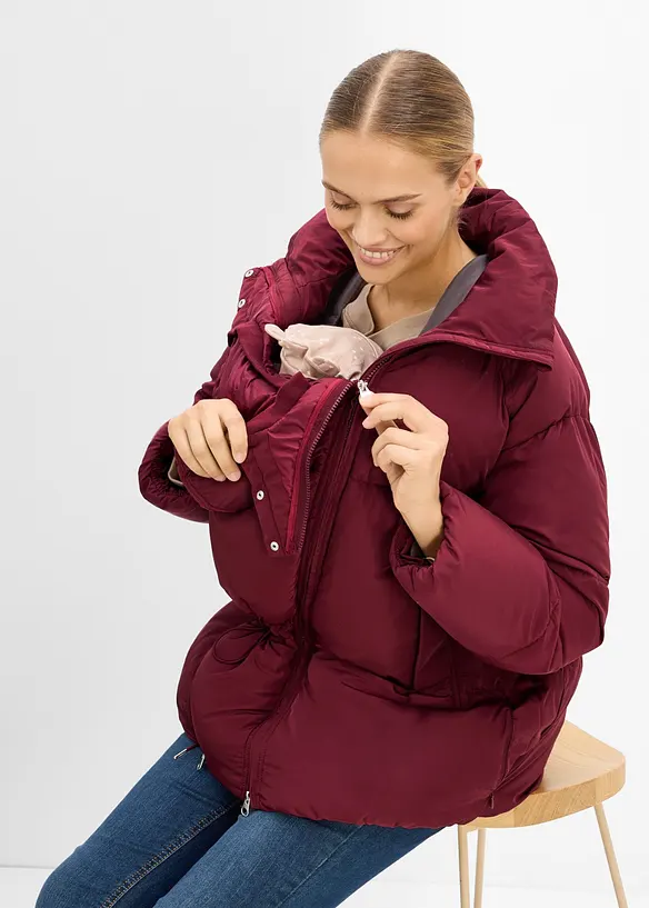 Mammajacka i oversizemodell med bebisficka och vaddering, bonprix