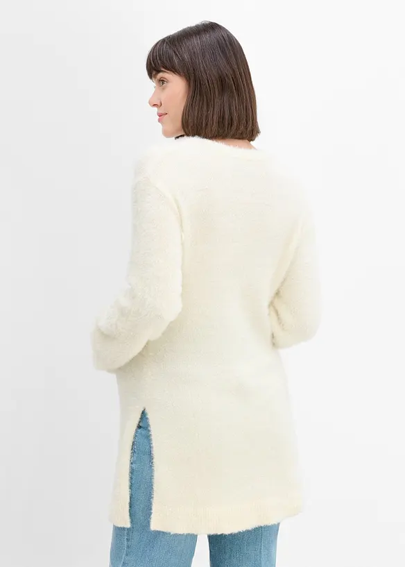 Mamma-/amningstr&ouml;ja med plyschlook, bonprix