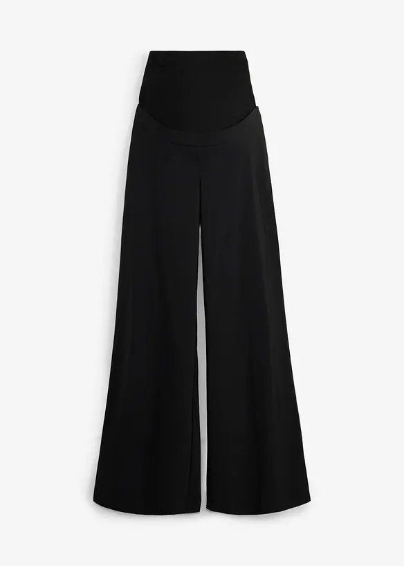 Elastisk mammabyxa med pressveck, Wide Leg, bonprix