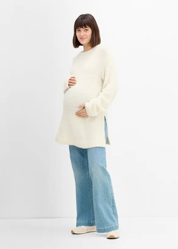 Mamma-/amningstr&ouml;ja med plyschlook, bonprix