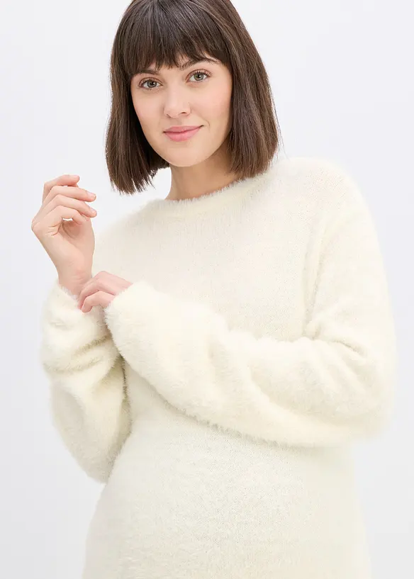 Mamma-/amningstr&ouml;ja med plyschlook, bonprix