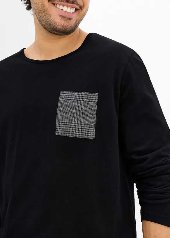 Pyjamas med flanellbyxa, bonprix