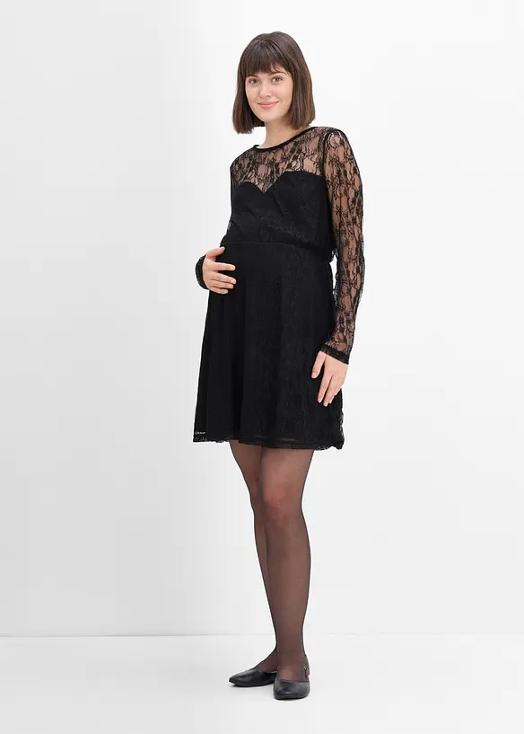 Festlig mammakl&auml;nning i jersey och spets, bonprix