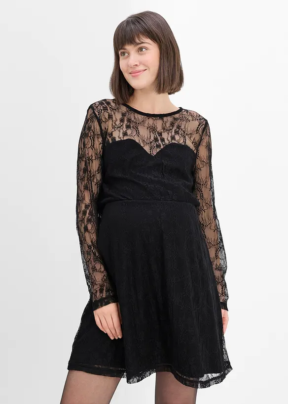 Festlig mammakl&auml;nning i jersey och spets, bonprix