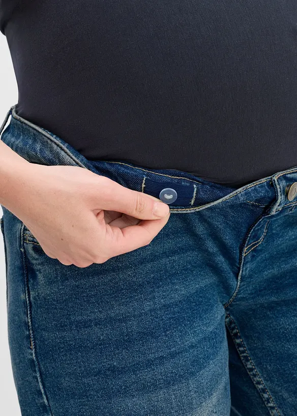 Mammajeans av ekologisk bomull, Wide Leg, bonprix