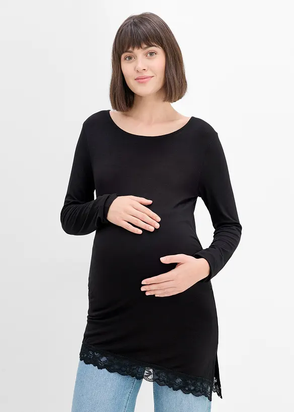 Elegant mammatopp med spets i nederkanten, bonprix