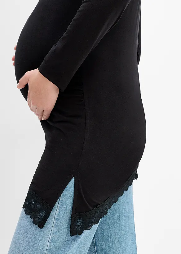 Elegant mammatopp med spets i nederkanten, bonprix