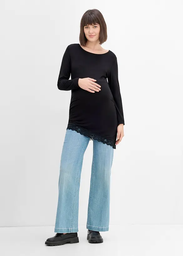 Elegant mammatopp med spets i nederkanten, bonprix