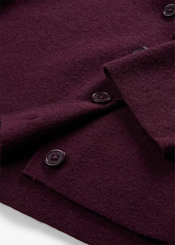 Stickad kl&auml;nning och cardigan (2 delar), bonprix