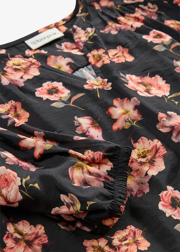 Blus i f&ouml;ljsam viskosmix, bonprix