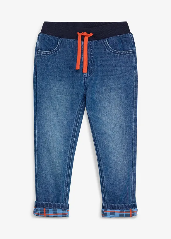Fodrade jeans fr&aring;n Lurchi i Regular Fit med jesrseyfoder, Straight, Lurchi
