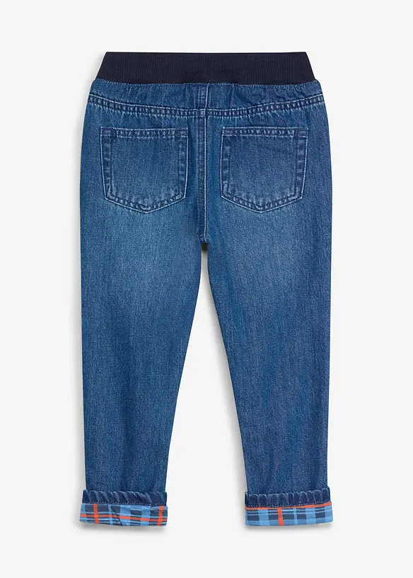 Fodrade jeans fr&aring;n Lurchi i Regular Fit med jesrseyfoder, Straight, Lurchi