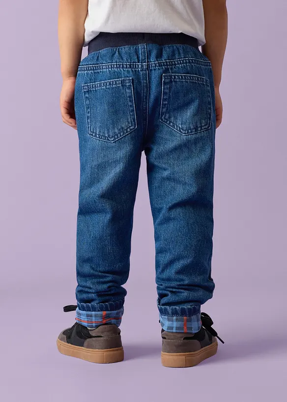 Fodrade jeans fr&aring;n Lurchi i Regular Fit med jesrseyfoder, Straight, Lurchi