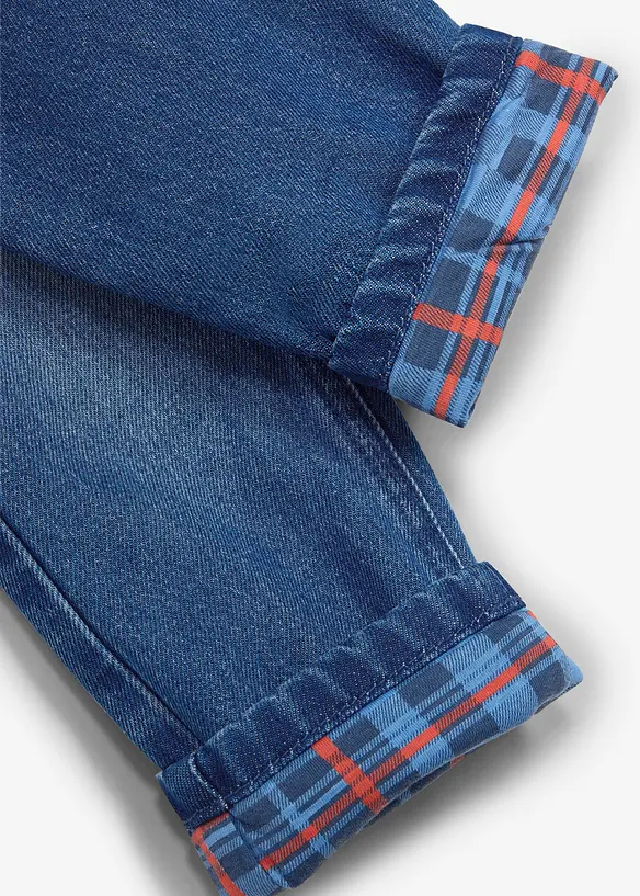Fodrade jeans fr&aring;n Lurchi i Regular Fit med jesrseyfoder, Straight, Lurchi