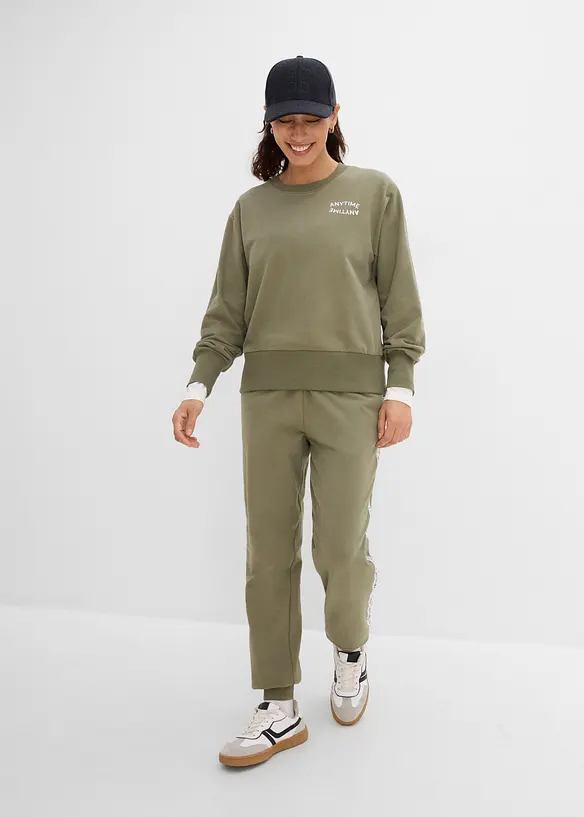 Oversizesweatshirt i mjuk bomullsmix, bonprix