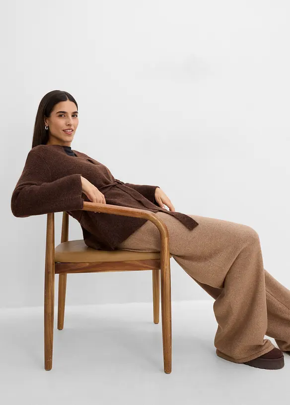 Cardigan med knytsk&auml;rp, bonprix