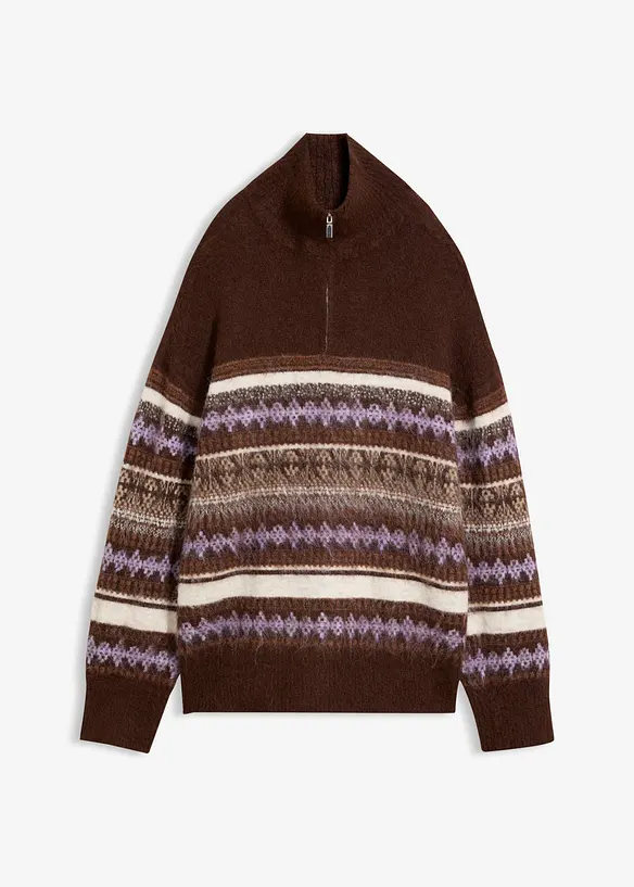 L&aring;ng Fair Isle-tr&ouml;ja, bonprix