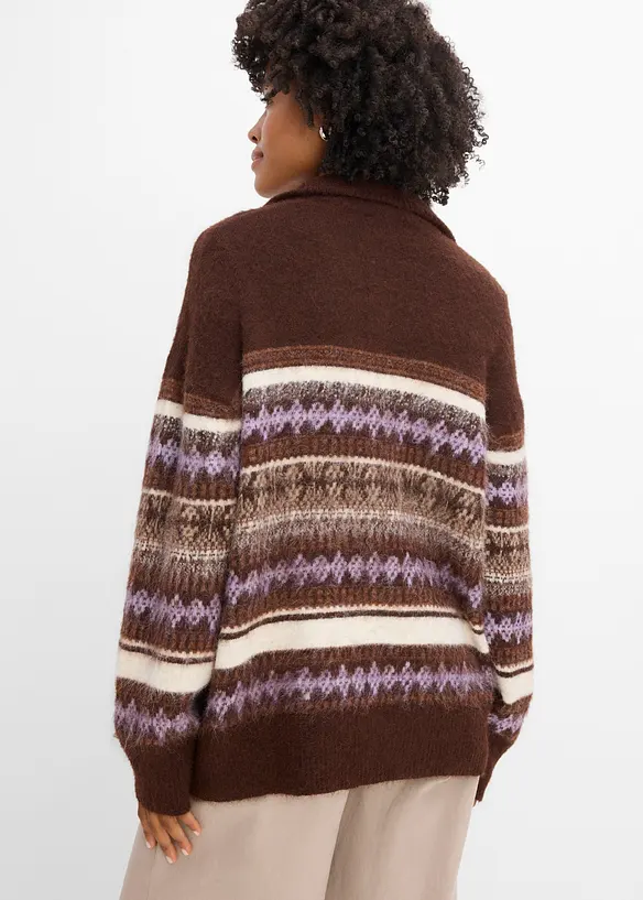 L&aring;ng Fair Isle-tr&ouml;ja, bonprix