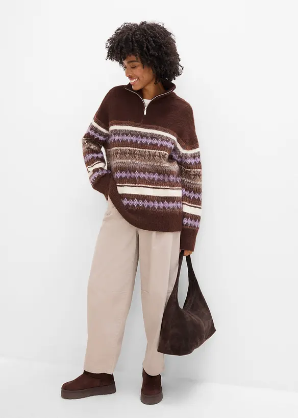 L&aring;ng Fair Isle-tr&ouml;ja, bonprix