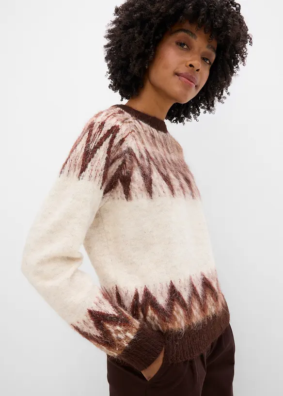 Fair Isle-m&ouml;nstrad tr&ouml;ja, bonprix
