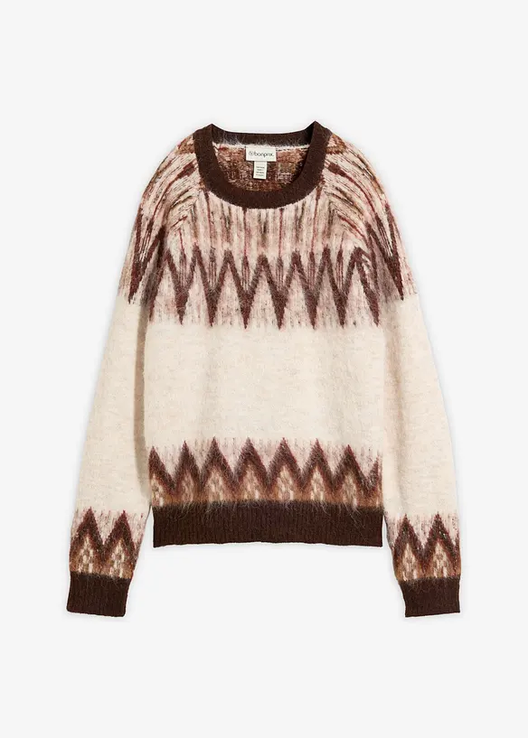 Fair Isle-m&ouml;nstrad tr&ouml;ja, bonprix
