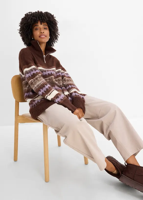 L&aring;ng Fair Isle-tr&ouml;ja, bonprix