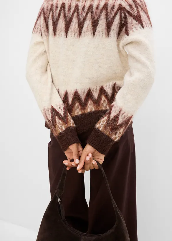 Fair Isle-m&ouml;nstrad tr&ouml;ja, bonprix