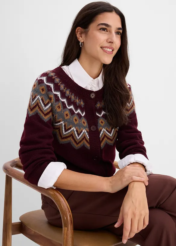 Lusem&ouml;nstrad cardigan, bonprix