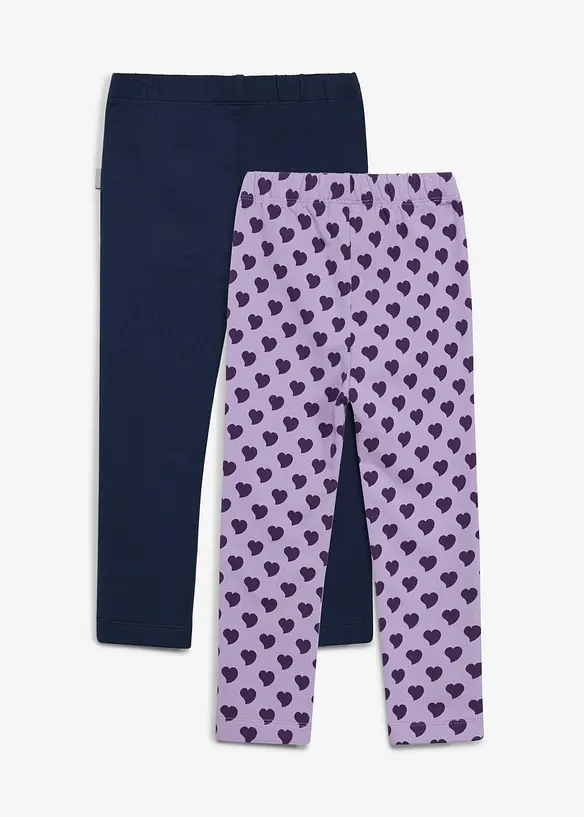 Fodrade leggings fr&aring;n Lurchi av mjuk, ekologisk bomull (2-pack), Lurchi