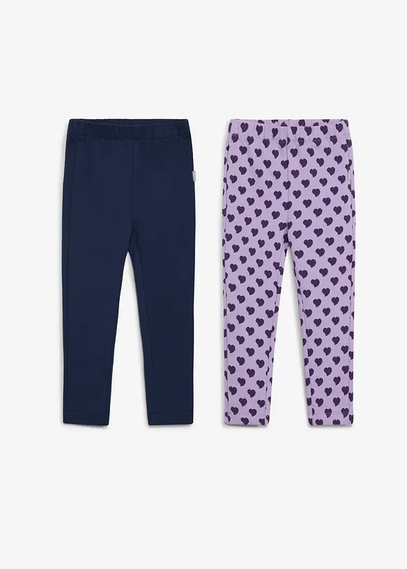 Fodrade leggings fr&aring;n Lurchi av mjuk, ekologisk bomull (2-pack), Lurchi
