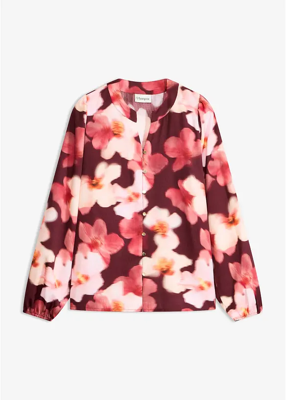 Blus i kr&auml;pp med struktur, bonprix