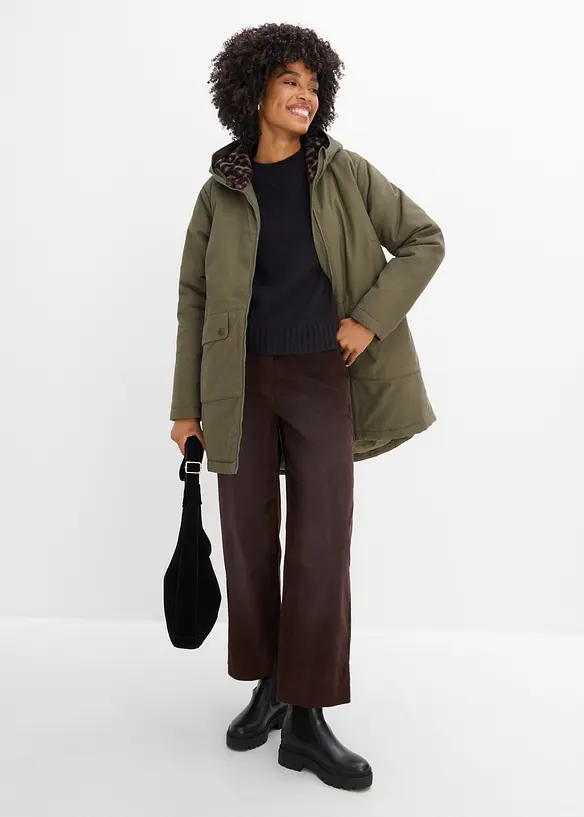 Parkas med teddyfleece, bonprix