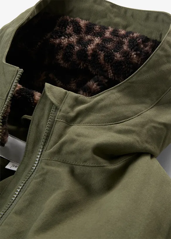 Parkas med teddyfleece, bonprix