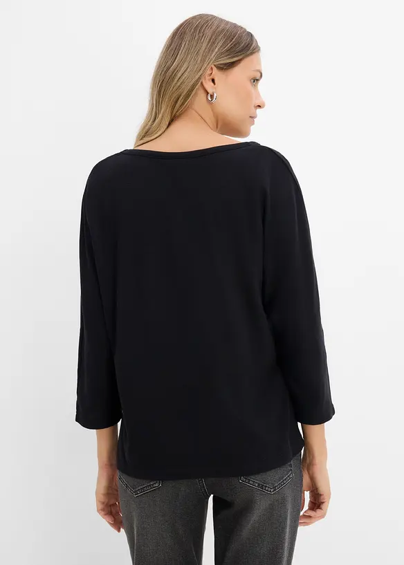 Oversizetopp i bomullsmix, bonprix