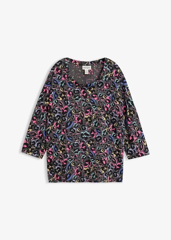 Oversizetopp i bomullsmix, bonprix