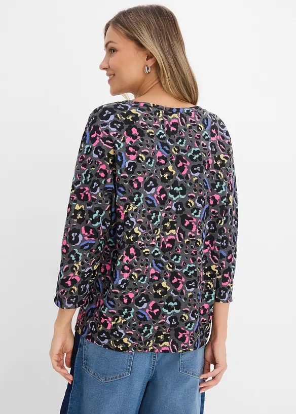 Oversizetopp i bomullsmix, bonprix