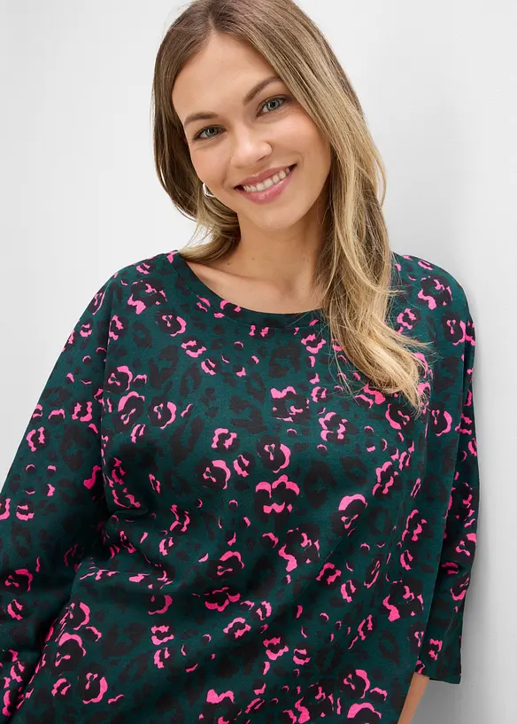 Oversizetopp i bomullsmix, bonprix