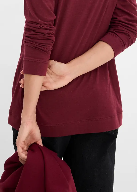 L&aring;ng&auml;rmad T-shirt i ekologisk bomull, bonprix